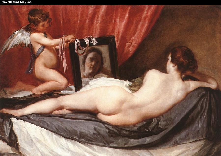 VELAZQUEZ, Diego Rodriguez de Silva y Venus at her Mirror (The Rokeby Venus) g